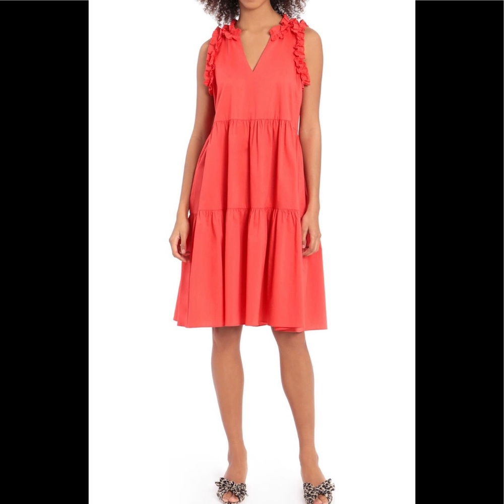 🚫⭐️SOLD⭐️🚫Maggy London Ruffle Trapeze Dress 2